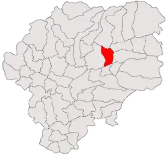 Location in Bistrița-Năsăud County