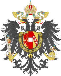 Coat of arms of the Austrian Empire, House of Habsburg (1815)