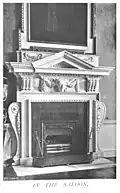 Fireplace in the saloon