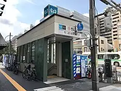 Tokyo Metro Inarichō Station station Exit2 (August 11, 2018)