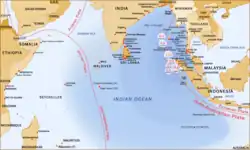 Map of the Indian Ocean region