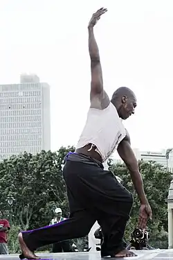 (Pictured) Vincent Mantsoe performing at Infecting The City (ITC) festival, in 2012