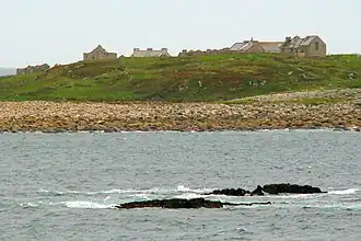 View from a beach near Glassagh