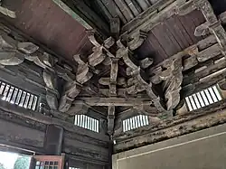 One of the Dougongs on the inner corner of Móní-diàn