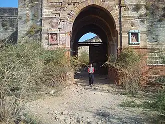 Inside fort