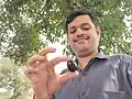 Inspecting Badlapur Jamun in hand