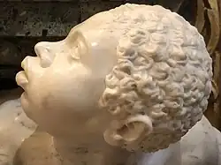 Marble statue of a male African slave