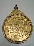 A newly made bronze astrolabe, as a sample of Ghalamzani in Tabriz