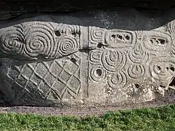 Decorated stone, Newgrange (Ireland), 3200-3100 BC