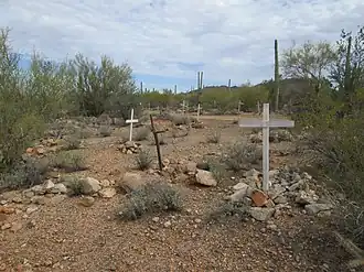 The Silver Bell Cemetery in Ironwood Forest National Monument.