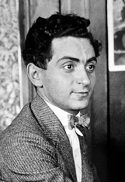 A photograph of composer Irving Berlin circa 1906