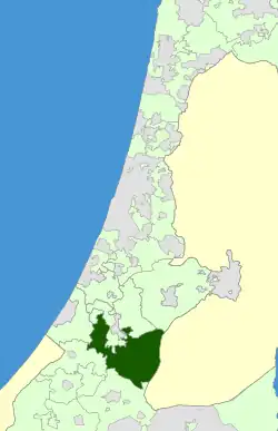 Location of Lakhish Regional Council