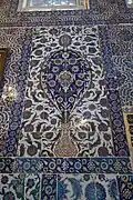 Example of Iznik tiles from their best artistic period, inside the vestibule