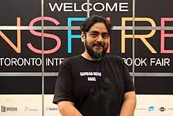 José Luis Rodríguez Pittí at Inspire! Toronto International Book Fair 2014.