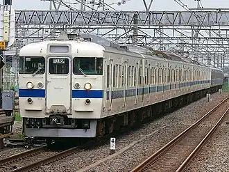 A Joban Line 415 series EMU, July 2006