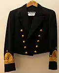 Jacket m/78 (1878) with long trousers and vest for admiral. Has been carried by Admiral Åke Lindemalm.