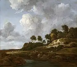 Jacob van Ruisdael, Landscape with Cornfields (c. 1670s), 55.2 x 62.8 cm