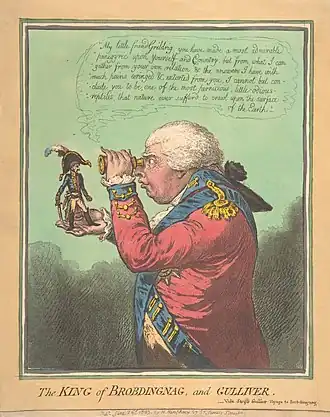 Image 8The King of Brobdingnag and Gulliver at Gulliver's Travels, by James Gillray (restored by Crisco 1492) (from Wikipedia:Featured pictures/Artwork/Others)