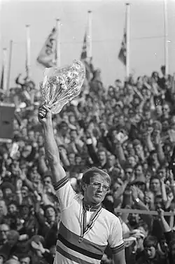 Ceremony with Jan Raas at World at Championship Road Cycling 1979