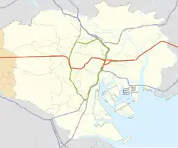 Sakuradamon Station is located in Tokyo wards area