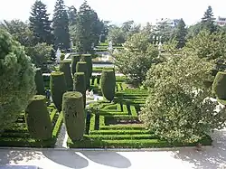 Sabatini Gardens at the Palacio Real in Madrid