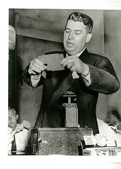 Jess M. Ritchie demonstrating AD-X2 on the Senate Select Committee on Small Business