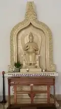The altar of Sang Maha Prabu Yesus Kristus Pangeraning Para Bangsa (Our Lord Jesus Christ, King of all Nations)