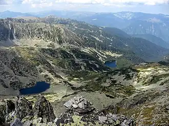 Glacial lakes in the Retezat Mountains