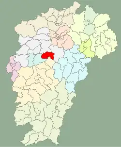 Location in Jiangxi