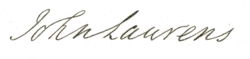 John Laurens signature