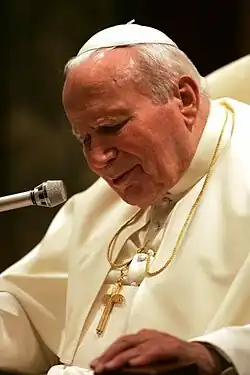 John Paul II wearing a zucchetto