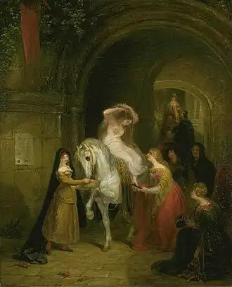 George Jones, Godiva Preparing to Ride through Coventry (1833), at Tate Britain