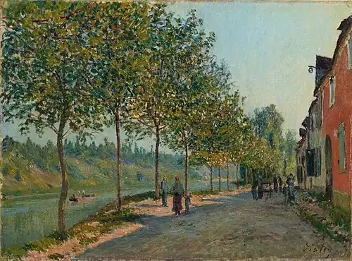 June Morning in Saint-Mammès, Alfred Sisley