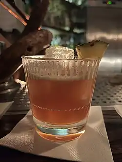 The Jungle Bird, a modern classic cocktail, served at Satan's Whiskers