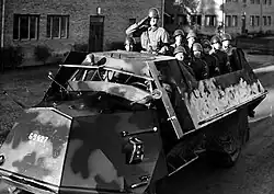 Tgb m/42 KP with mounted infantry