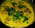 Kadhi Pakora : pakoras in a spiced yogurt gravy served with rice or roti
