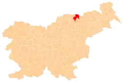 The location of the Municipality of Podvelka