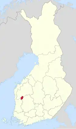 Location of Karvia in Finland