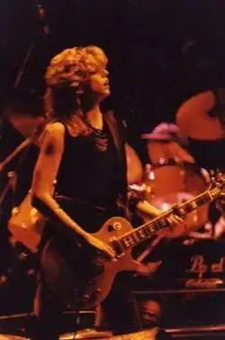 Johnson performing in 1983