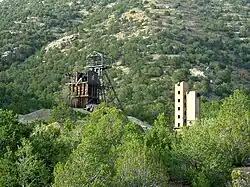 Old Kelly Mine headframe south of Magdalena (2005)