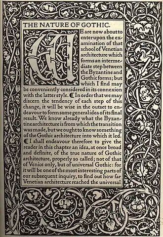 Image 41Initial on the opening page of a book printed by the Kelmscott Press (from Book design)