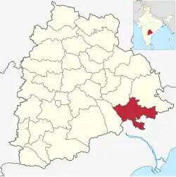 Location in Telangana