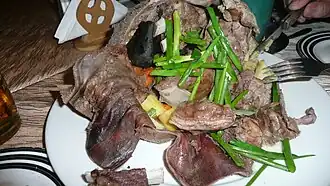 Khorkhog, a barbecue dish consumed in Mongolia