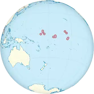 Location of Kiribati