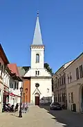 Calvinist Church at the corner of Hrnčiarska (Potter's) Street