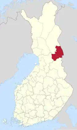 Location of Koillismaa