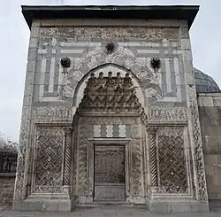 Image 46Entrance portal of the Karatay Madrasa in Konya (c. 1251) (from Culture of Turkey)