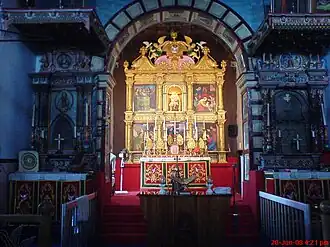 View of the altar of St.Mary's Knanaya Syriac Church, Kottayam.
