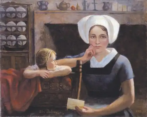 Léon Printemps, The prisoner's letter, 1942.