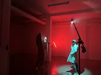 Le Sinner at a video shoot in Malmö, Sweden.